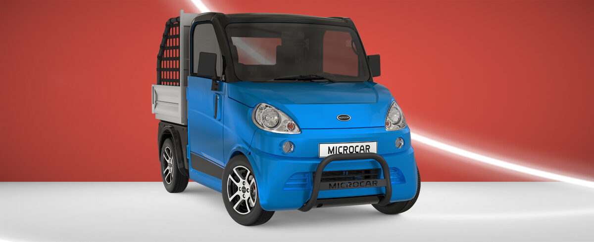 Leicht-Pickup Microcar CROSS in Blau